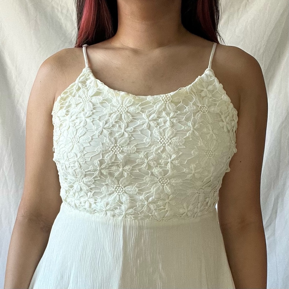 White floral lace dress - Picture 4 of 6